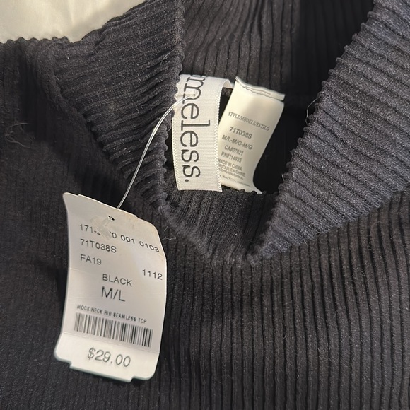 Ribbed black Tank top - Picture 2 of 2